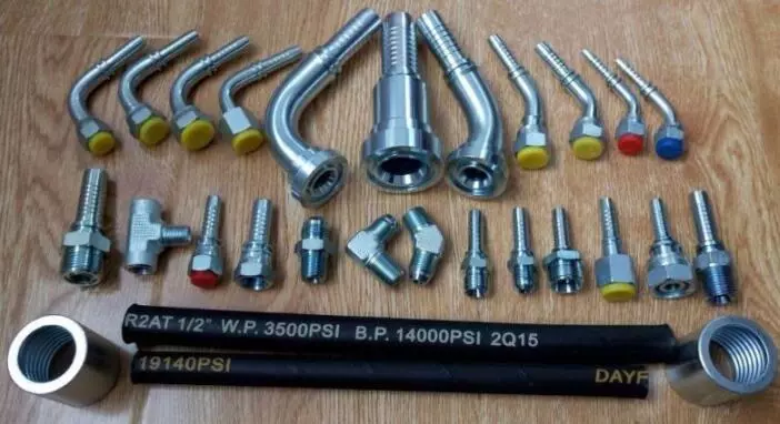 Chinese Priduce DIN /SAE Hydraulic Rubber Hose Fittings